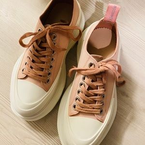 Alexander McQueen Chunky Canvas & Leather Sneakers